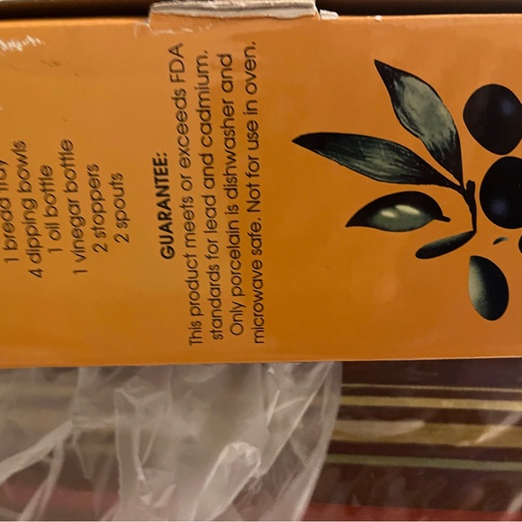 10 Piece Pan E Olio Porcelain Dipping Set - Picture 2 of 2